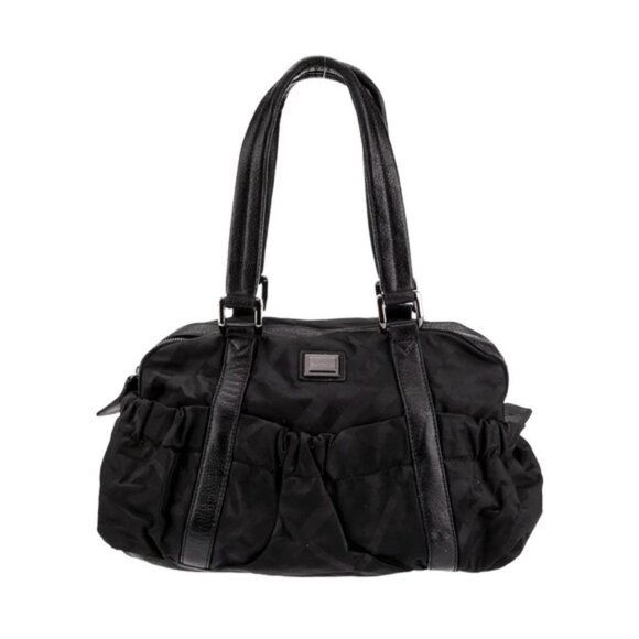 BURBERRY Nylon Check Shoulder Hand Bag - Picture 1 of 16